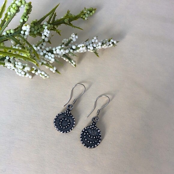 Sun And Moon Earring, Sterling Silver - Picture 2 of 5